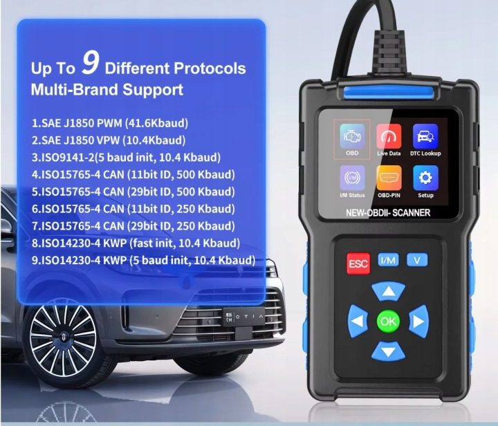 ТЕСТЕР СКАНЕР ИНТЕРФЕЙС ДИАГНОСТИЧЕСКИЙ OBD2 JDIAG T200, фото 5