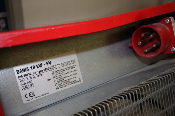 Отопитель электрический тип 1660A DANIA 18 кВт 3x400V/50Hz, фото 5