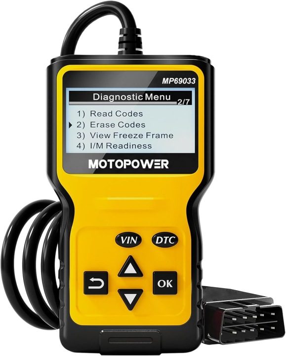 ТЕСТЕР ДИАГНОСТИЧЕСКИЙ СКАНЕР OBD2 MOTOPOWER MP69033, фото 1