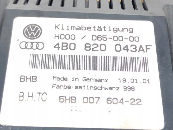 Панель управления обдува Audi A6 C5 4B0820043AF универсал 97-05, фото 6