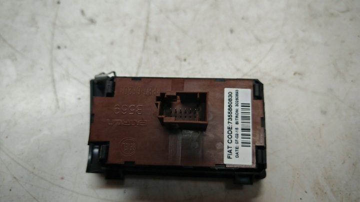 ПАНЕЛЬ ПЕРЕКЛЮЧАТЕЛЬ СВЕТА FIAT DUCATO РЕСТАЙЛИНГ PEUGEOT BOXER 7355860830, фото 3