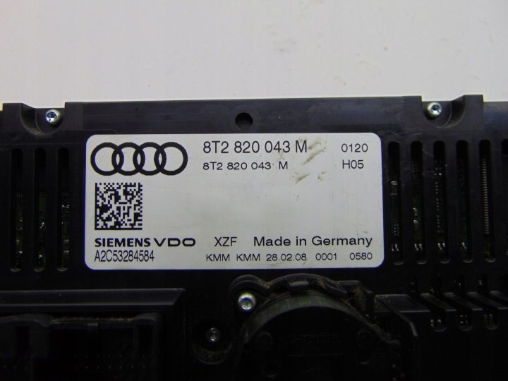 Блок управления климатом обдува Audi OE 8T2820043M, фото 3