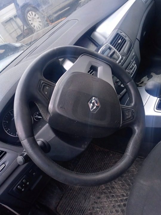 RENAULT LAGUNA 3 III РУЛЬ ПОДУШКА БЕЗОПАСНОСТИ КОЖАНАЯ КОЖА, фото 1