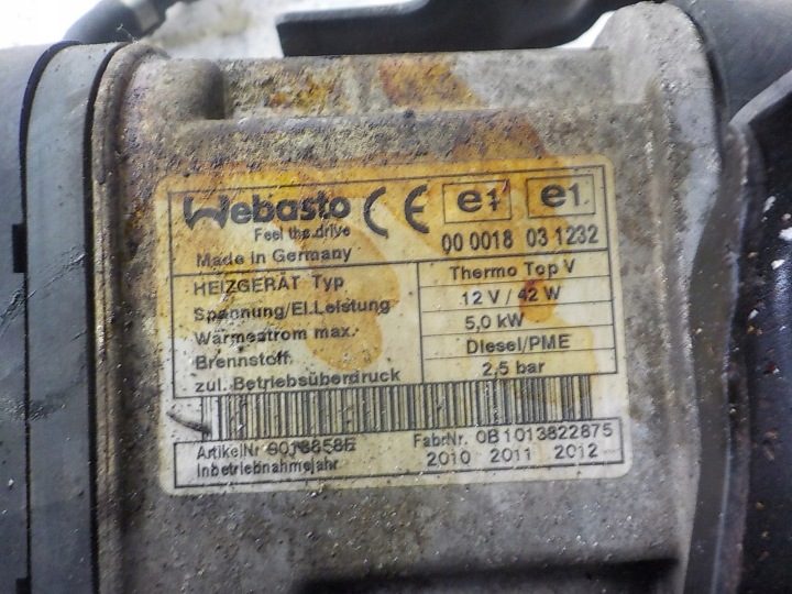 VOLKSWAGEN TOURAN I 1.9 TDI АВТОНОМНЫЙ ОТОПИТЕЛЬ WEBASTO 1K0815065AG, фото 7