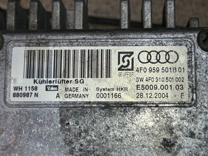 Модуль мотор вентилятора радиатора Audi A6 C6 2.4 BDW 3.2 FSI AUK исправный, фото 14