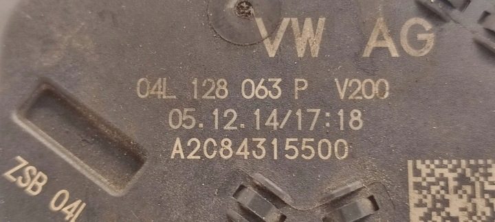 VW Audi Seat Skoda 1.6 TDI дроссельная заслонка 04L128063P, фото 3