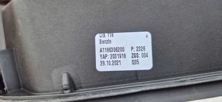 Mercedes CLA 2021 лючок горловины бензобака A1186306200, фото 9