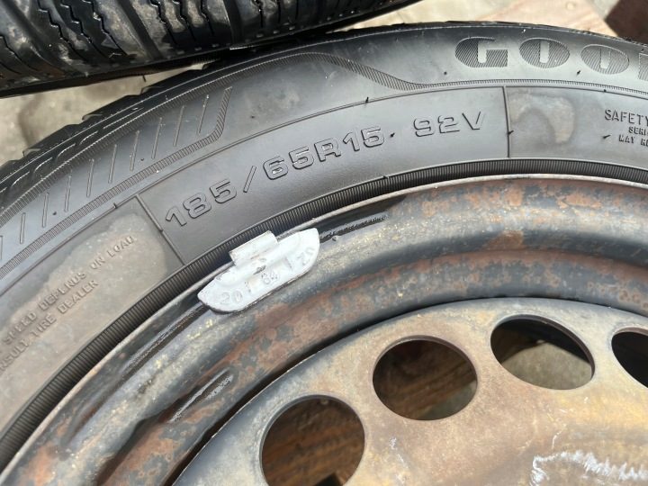 Колесо штампованный диск шина зимняя 185/65R15 R15 4x108 4x комплект ОРИГИНАЛ EUR, фото 7