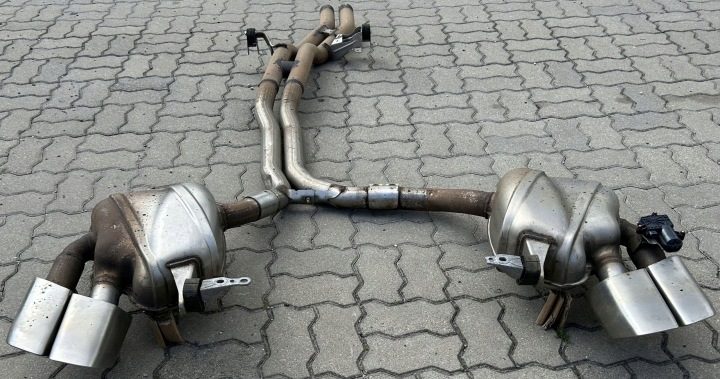 В СБОРЕ ВЫХЛОП PORSCHE MACAN ТУРБО 95B 3,6 95B253611N 95B253612B, фото 6