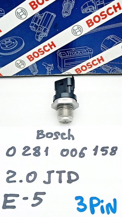 W-wa 0281006158 OE ДАТЧИК ДАВЛЕНИЯ ТОПЛИВА В МОЛДИНГЕ ТОПЛИВНОГО 3 пин BOSCH, фото 2