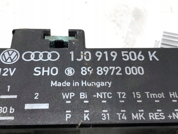 МОДУЛЬ ВЕНТИЛЯТОРА AUDI A3 8L 1J0919506K 1.9 130 л.с. 96-06 БЛОК УПРАВЛЕНИЯ, фото 3