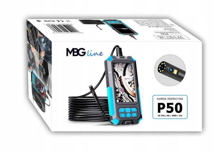 Инспекционная камера MBG LINE P50 5m DUO 9Led 2xFULL HD, фото 15