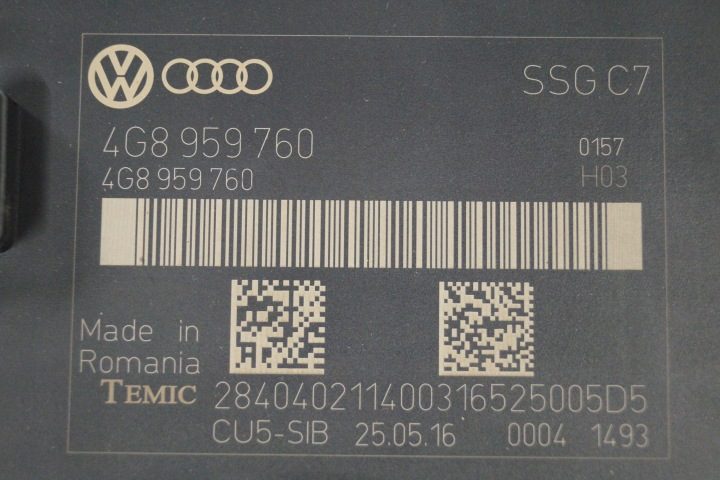 AUDI A6 A7 МОДУЛЬ СИДЕНЬЯ 4G8959760 БЛОК УПРАВЛЕНИЯ, фото 2