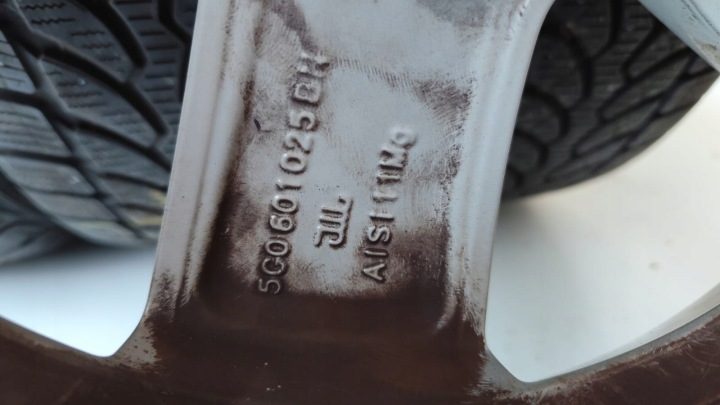 VW GOLF VII 5G0 КОЛЕСА ДИСКИ 5G0601025 BH 6.5JX16 ET46, фото 11