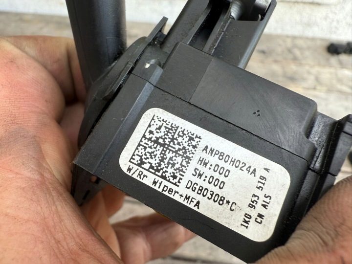ПОДРУЛЕВОЙ ПЕРЕКЛЮЧАТЕЛЬ ДВОРНИКОВ 1K0953519A SKODA OCTAVIA II 06 г., фото 3