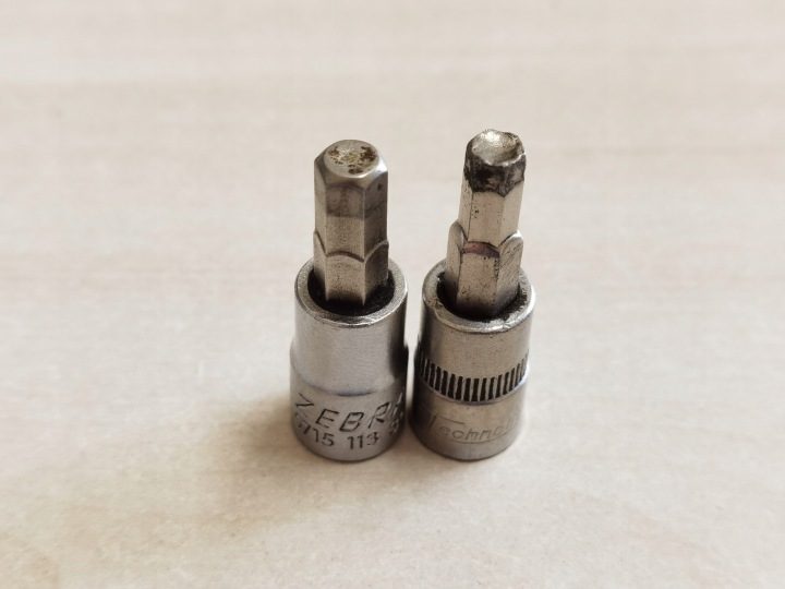 Насадки trzpieniowe 1/4" шестигранник 5, 6 мм, фото 1