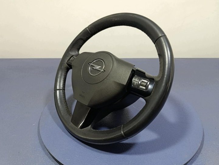 OPEL ASTRA H РЕСТАЙЛИНГ 06-14 РУЛЬ КОЖАНЫЙ МУЛЬТИФУНКЦИОНАЛЬНЫЙ 13326397, фото 2
