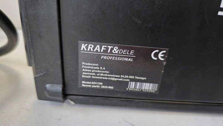 Сварочный инвертор Kraft&Dele MIG/MAG 6,10 кВА с maską spawalniczą, фото 12