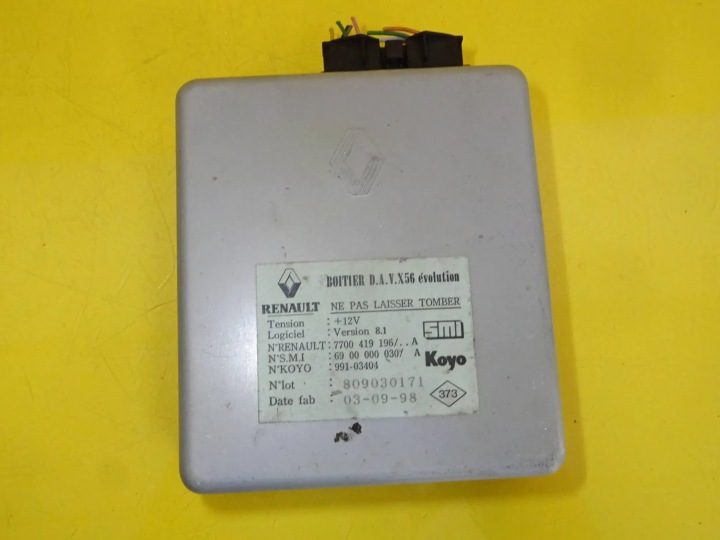 БЛОК УПРАВЛЕНИЯ ГИДРОУСИЛИТЕЛЯ RENAULT LAGUNA I 7700419196 / 7700419196A NR43, фото 1
