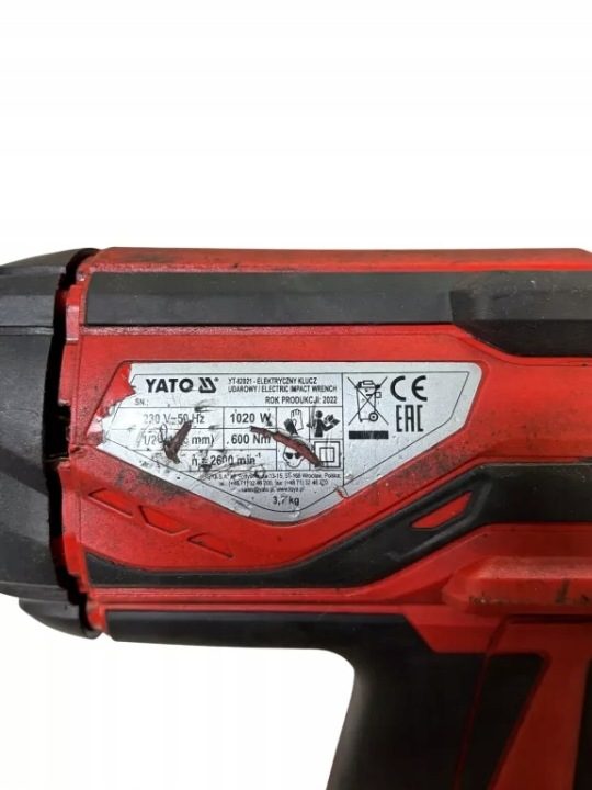 Ударный гайковерт Yato YT-82021 1020 Вт 600 Н·м, фото 4