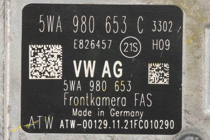 Камера ассистент полосы движения VW Skoda Seat Audi 5WA980653C, фото 4