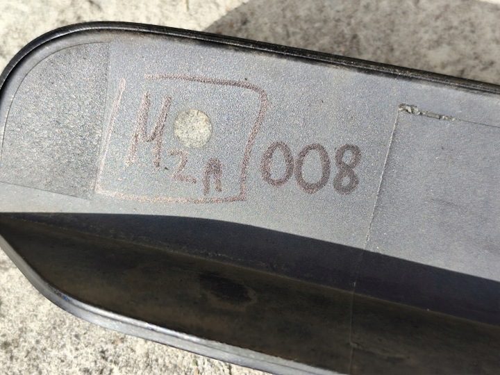VW T5 Накладка молдинг подсветка номера номерного распашная черная, фото 6