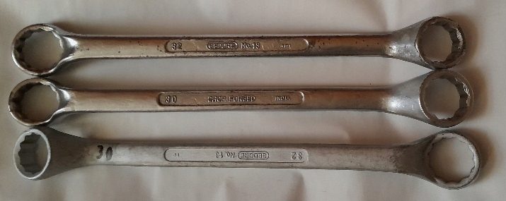 Ключ накидной двусторонний 30x32mm odgięty 5° GEDORE, фото 1