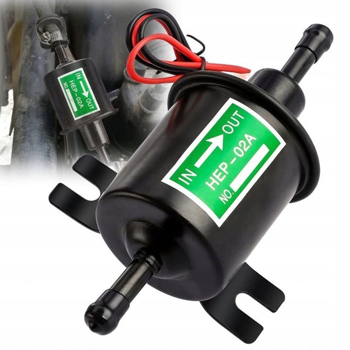 ЭЛЕКТРИЧЕСКИЙ PRZPŁYWOWA НАСОС ДЛЯ ТОПЛИВА HEP-02A 12V 3-6 PSI ЧЕРНЫЙ, фото 6