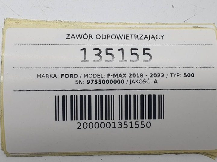 Клапан вентиляционный Ford F-MAX 500 Euro 6 9735000000, фото 5