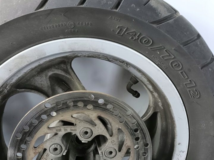 Kymco Grand Dink 125 - КОЛЕСО ДИСК ЗАДНИЙ ШИНА, фото 8
