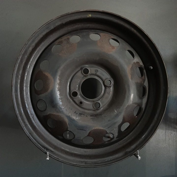 4× Штампованный диск Nissan OE Renault Modus, Nissan Note 5.5" x 15" 4x100 ET 45, фото 3