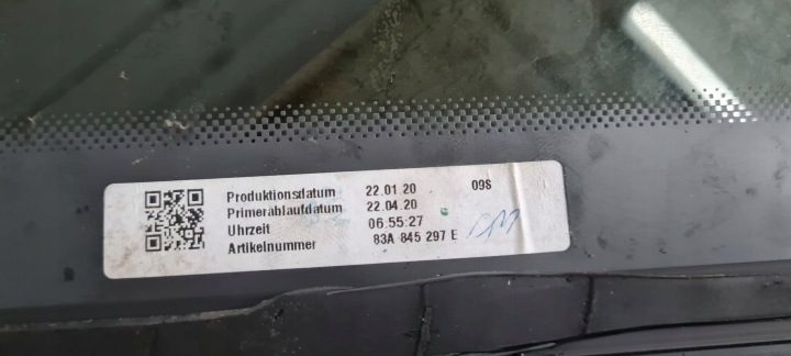 Q3 83A СТЕКЛО КУЗОВНОЕ ЛЕВОЕ ЗАДНЕЕ AS3 2019 г. 83A845297E, фото 8