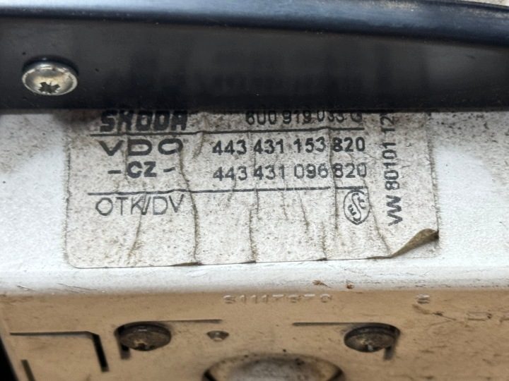 Щиток приборов Skoda Felicia I 1.3 бензин 441879 л.с. 6U0919033G, фото 6