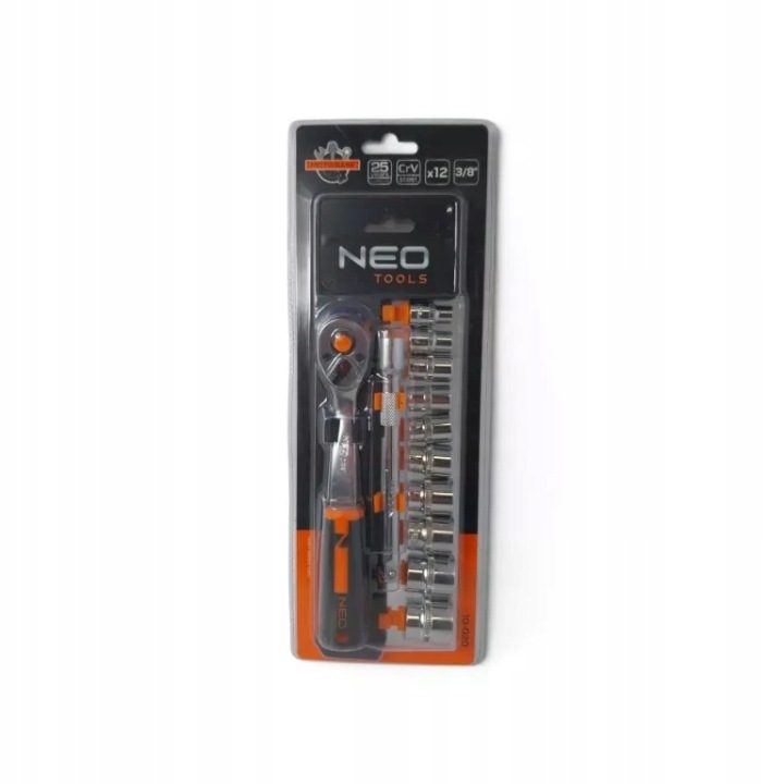 Торцевые головки 3/8" 12 шт. трещотка NEO, фото 1
