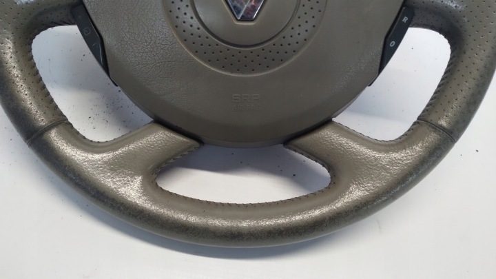 RENAULT LAGUNA II РУЛЬ КОЖА ПОДУШКА БЕЗОПАСНОСТИ МУЛЬТИФУНКЦИОНАЛЬНАЯ, фото 2
