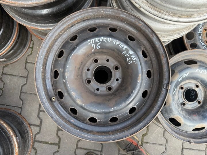 Штампованный диск Citroen OE 6.0" x 15" 4x108 ET -23, фото 1