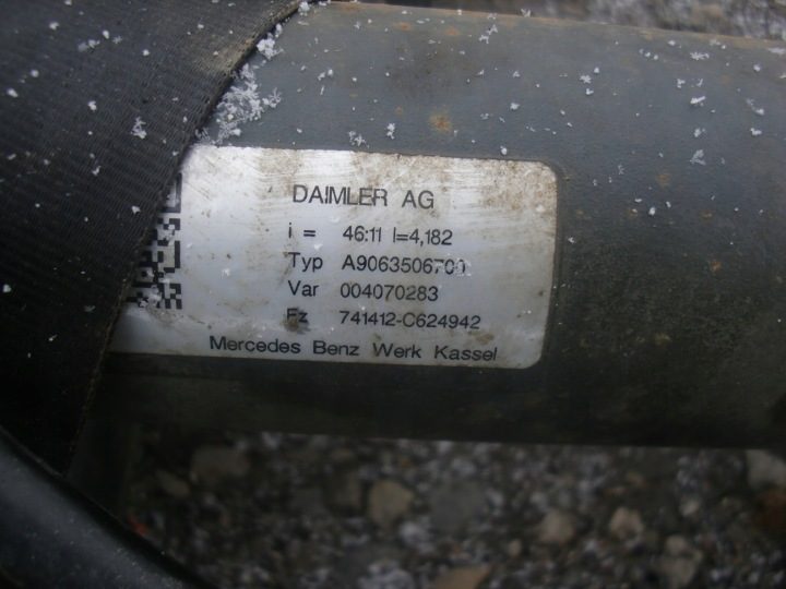 MERCEDES SPRINTER W906 VW CRAFTER МОСТ ЗАДНИЙ 46:11 БОЛЬШОЙ РЕДУКТОР A9063506700, фото 4