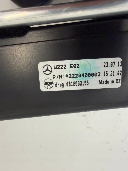 КОНТЕЙНЕР СКЛАДНОЙ БАГАЖНИКА A2228400002 MERCEDES W222, фото 5