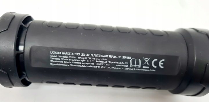 Фонарик гаражный магнит и крюк LED USB 5W черный, фото 3