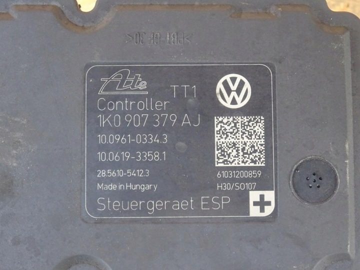 VW GOLF VI GTI 2.0 TSI 08-12 НАСОС ABS ESP 1K0907379AJ 1K0614517AT, фото 3