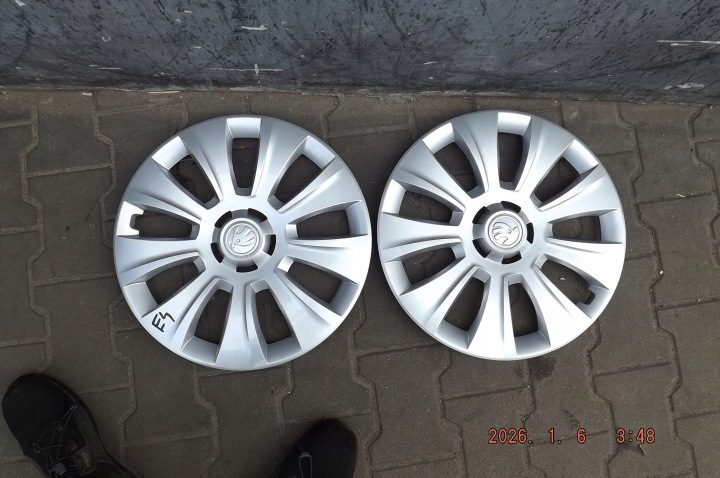 Колпак Skoda OE Оригинальный 16" серебристый, фото 4