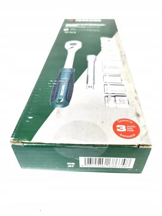 Комплект торцевых головок Parkside 3/8" 13 шт. CR-V + трещотка 72 зубья, фото 6