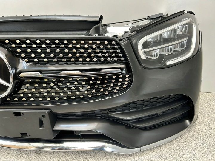Mercedes GLC W253 AMG передний бампер радиаторы ремень усилитель фары, фото 4