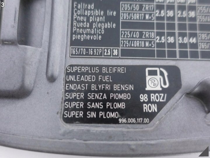 Porsche 911 996 турбо Carrera 4S рестайлинг 01-05 крышка лючок горловины бензобака, фото 4