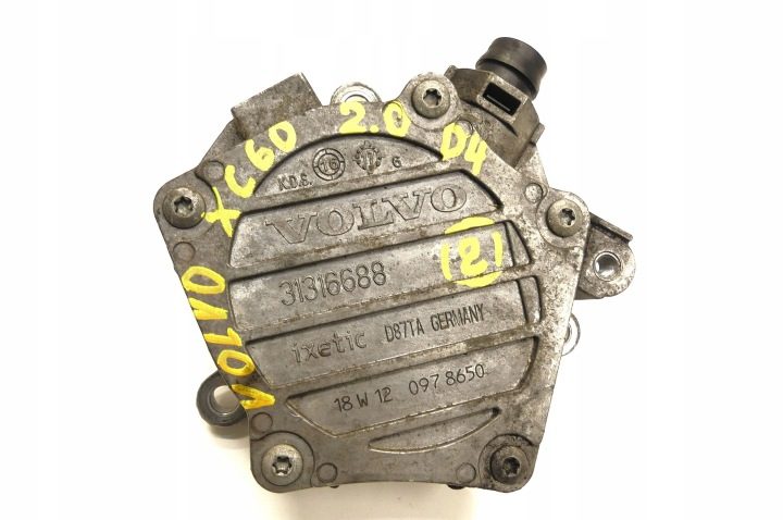 VOLVO S60 II V60 I S90 II XC60 2.0 D4 D4204T14 D4204T5 НАСОС ВАКУУМНЫЙ, фото 1