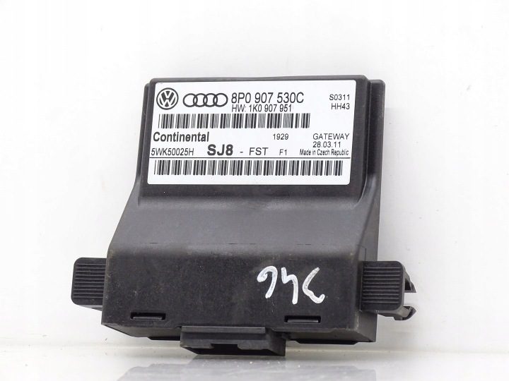 Модуль ЭБУ Gateway Audi A3 8P рестайлинг 8P0907530C, фото 3