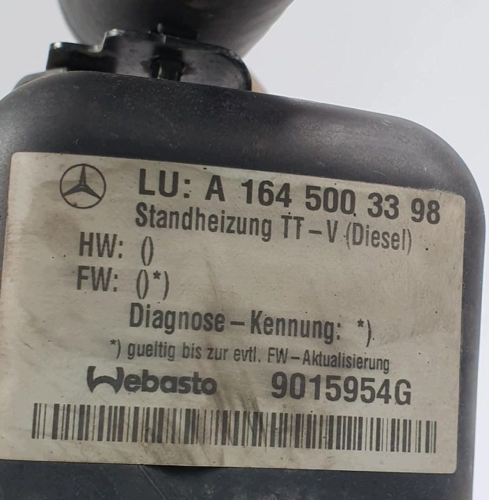 WEBASTO АВТОНОМНЫЙ ОТОПИТЕЛЬ MERCEDES GL X164 A1645003398 000018031232, фото 5