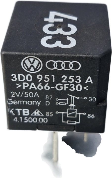 VOLKSWAGEN SEAT SKODA AUDI РЕЛЕ 3D0951253A 433, фото 1