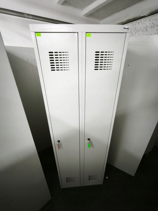 Шкаф РАБОЧИЙ для одежды Mega-M двухдверный 180 см x 60 см, фото 1