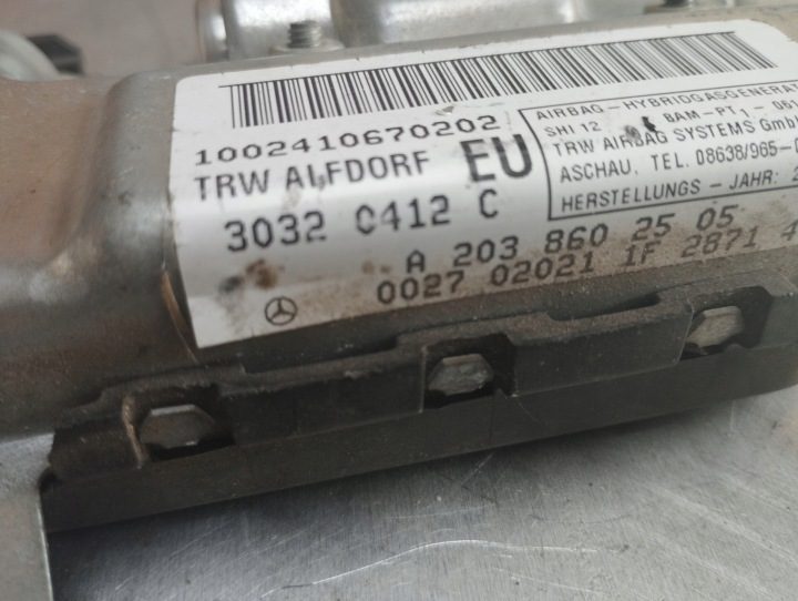 MERCEDES C W203 ПОДУШКА БЕЗОПАСНОСТИ БОКОВАЯ ЛЕВАЯ A2038602505, фото 4